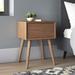 Corrigan Studio® Fouts 1 - Drawer Nightstand in Newton Wood in Brown | 24 H x 17.5 W x 15 D in | Wayfair 1838E13B11CD43D2A507DE4697F1C443