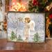 Astoria Grand Highworth Little Winter Blessings by Dona Gelsinger Wood Block Wood in White | 12 H x 36 W x 1 D in | Wayfair