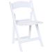 PRE Sales Rhino Vinyl Padded Folding Chair Plastic/Resin/Vinyl in White | 30.75 H x 17.5 W x 18.5 D in | Wayfair 2302