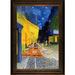 Vault W Artwork Cafe Terrace at Night Hand' by Vincent Van Gogh - Picture Frame Painting on Canvas in Green | 42.5 H x 30.5 W x 2 D in | Wayfair