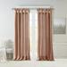 Kelly Clarkson Home Rivau Faux Silk Lined Twist Tab Window Curtain Panel Polyester in Orange | 120 H in | Wayfair LARK2594 32223945