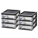 Rebrilliant Kendig Mini 3 Drawer Storage Chest Plastic in Black | 6.88 H x 6.75 W x 8.38 D in | Wayfair 15154A11A4574C9F89AE9C9DB37DDA48