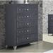 Mercer41 Fontanez 5 Drawer Chest Wood in Gray | 50 H x 42 W x 19 D in | Wayfair CE2E77B48E21411B9A49C44CA61D0327