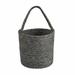 Gracie Oaks Berkey Hanging Jute Fabric Basket Fabric in Black | 7 H x 6.5 W x 6.3 D in | Wayfair C139EA4216B844F5B13B196245DD83E1