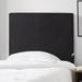 DormCo Rainha - Memory Foam Cushioned Dorm Headboard Upholstered/Microfiber/Microsuede in Black | 34 H x 39.25 W x 3.15 D in | Wayfair M1M-UT-BP-A2