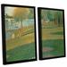 Vault W Artwork 'La Grande Jatte' by Georges Seurat 2 Piece Framed Painting Print on Canvas Set Canvas in Green | 24 H x 32 W x 2 D in | Wayfair