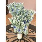 Primrue Avena Echinops Bouquet Mixed Stems Natural Fibers in White | 24 H x 6 W x 5 D in | Wayfair 6CC47F702EAA4CD98587461FB5BE0249