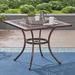 Alcott Hill® Vanderpool Dining Table Metal in Brown | 28.75 H x 34.75 W x 34.75 D in | Outdoor Dining | Wayfair 904C9B5AA7FA43E783B3C6E72CB6233C