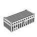 Vaultz® Pill Stripes Safe Box w/ Dial/Combination Lock in Black/White | 3.75 H x 5.5 W x 11.81 D in | Wayfair VZ00345