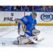 Jordan Binnington St. Louis Blues Unsigned Alternate Jersey Save Photograph