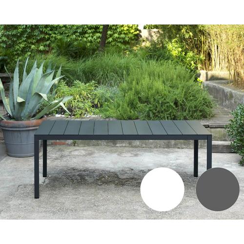 NARDI »Rio« Alu-Garten-Tisch ausziehbar 140 cm / weiss