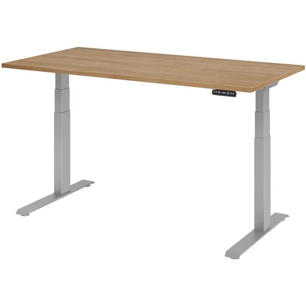 HAMMERBACHER Schreibtisch »Upper Desk« 160 cm breit und elektrisch höhenverstellbar bis 129 c braun, 160x129x80 cm