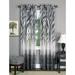 Wide Width Kenya Window Curtain Panel by Achim Home Décor in Black Multi (Size 50" W 63" L)