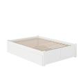 Winston Porter Rola Full Solid Wood Panel Bed w/ Trundle Wood in White | 16 H x 55.75 W x 77 D in | Wayfair 9FE4B1D7AF8742C0B4754695C22D0DB1