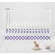 Bacati Large Dots Crib/Toddler Bed Skirt, Purple, 13"
