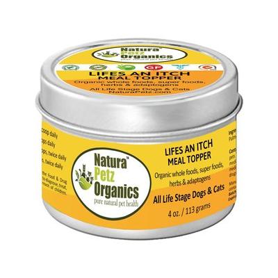 Natura Petz Organics Life's An Itch Turkey Flavored Powder Allergy Supplement for Dogs & Cats, 4-oz tin
