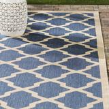 Blue/White 48 x 0.25 in Area Rug - Birch Lane™ Lenwood Geometric Blue/Beige Area Rug | 48 W x 0.25 D in | Wayfair CHLH6295 32896170