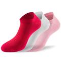 Lenz Performance Sneaker Tech Socks, white-red-pink, Size 39 - 42