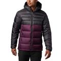 Columbia Herren Buck Butte isolierte Kapuzenjacke, Schwarz Kirsche/Hai, Größe L