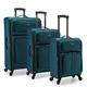 U.S. Traveler Anzio Softside Erweiterbares Spinner Gepäck, blaugrün, 3-Piece Set (22/26/30), Anzio Softside Erweiterbarer Trolley