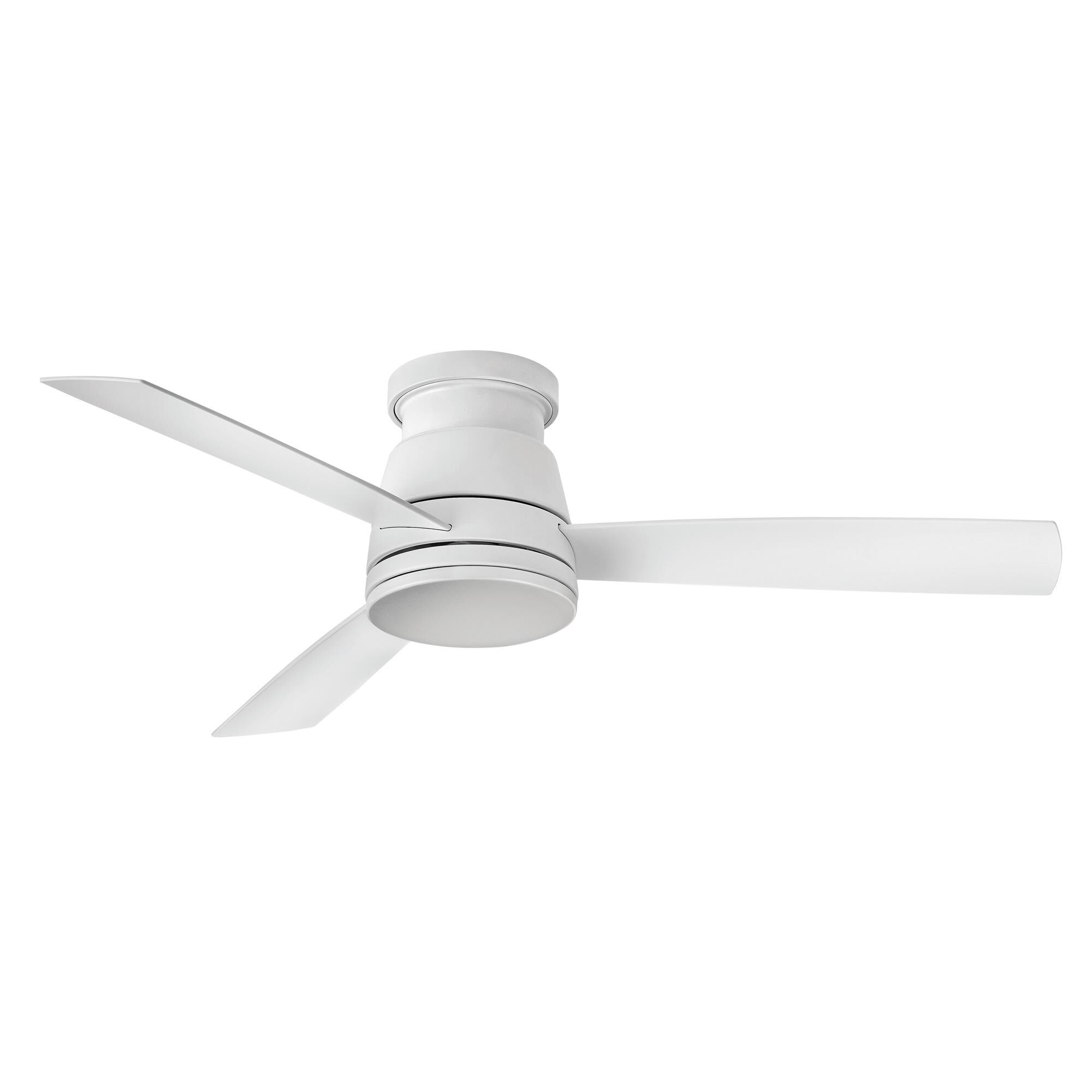 Hinkley Lighting Trey 52 Inch Ceiling Fan with Light Kit - 902752FMW-LWD
