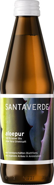 Santaverde Aloepur 100% Reiner Aloe Vera Saft 330 ml
