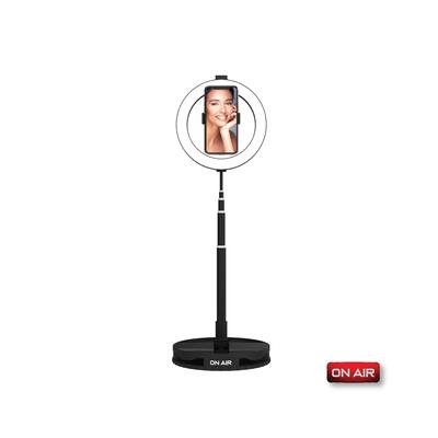 On Air Halo Travel Pro Compact Portable 10" Professional Ring Light by Tzumi - Blk
