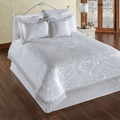 Madeira Coverlet, California King, White