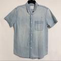 American Eagle Outfitters Shirts | American Eagle Outfitters Men’s Denim Shirt | Color: Blue/White | Size: M