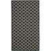 Black/White 24 x 0.25 in Area Rug - Winston Porter Herefordshire Geometric Handmade Black/Beige Indoor/Outdoor Area Rug, | 24 W x 0.25 D in | Wayfair