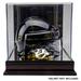 Nashville Predators Mahogany Logo Mini Helmet Display Case