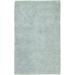 Greenbelt 10' Round Shag Shag Plush Solid Wool Ice Blue Area Rug - Hauteloom