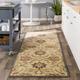 Elkins 7'6" x 9'6" Traditional Wool Pale Blue/Blue/Gray/Off White/Olive/Rust/Tan/Wheat/Brick Red/Rust Area Rug - Hauteloom