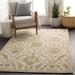 Carrolltown 9'9" Round Traditional Wool Cream/Dusty Sage/Light Brown/Light Olive/Medium Gray/Olive Area Rug - Hauteloom