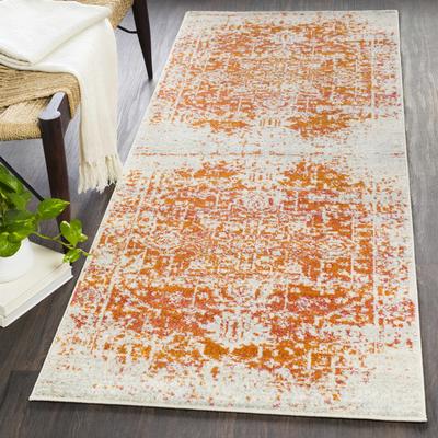 Fairmount 2' x 2'11" Traditional Burnt Orange/Burgundy/Light Beige/Medium Gray/Peach/BurntOrange/MediumGray/LightBeige/Burnt Orange/Medium Gray/Peach Area Rug - Boutique Rugs