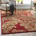 Beedeville 7'10" x 10'10" Traditional Dark Brown/Charcoal/Black/Light Green/Mustard/Olive/Red Area Rug - Hauteloom