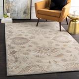 Baileyton 2' x 3' Traditional Wool Ivory/Light Brown/Pale Blue/Tan/Taupe/Slate Area Rug - Hauteloom