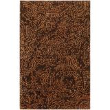 Highmore 5' x 8' Modern Handmade Updated Bohemian NZ Wool Black White/Clay/Seashell/Faded Driftwood/White Thatch Area Rug - Hauteloom