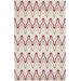 Markesan 5' x 8' Transitional Flatweave Moroccan Trellis Wool Ivory/Dark Red/Dusty Sage/Medium Brown/Medium Gray Area Rug - Hauteloom