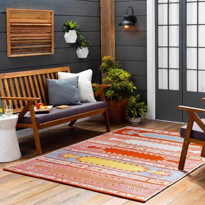 Gumberry 8' x 10' Camel/Ivory/Rose/Light Blue/Mustard/Rust/Brick Red/Rust/Bright Red/Navy/Denim/Dark Pink/Mustard Area Rug - Boutique Rugs