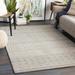 Lone 5' x 7'6" Handmade Moroccan Farmhouse Wool Dark Brown/Gray/Light Beige/Medium Gray/Oatmeal/Peach Area Rug - Hauteloom