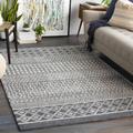 Sullivan 2' x 3' Handmade Moroccan Farmhouse Wool Charcoal/Black/Light Beige/Oatmeal/Peach/Medium Gray Area Rug - Hauteloom