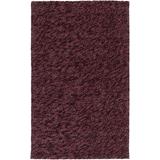 Elburz 5' x 8' Natural Fiber Solid Stripes Wool Burgundy/Burgundy/Mauve Area Rug - Hauteloom