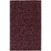 Elburz 5' x 8' Natural Fiber Solid Stripes Wool Burgundy/Burgundy/Mauve Area Rug - Hauteloom