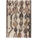 Childs 8' x 11' Textural Shag Moroccan Bohemian Wool Camel/Beige/Blue/Brown/Dusty Pink/Light Green/Mauve/Medium Brown/Dark Red Area Rug - Hauteloom