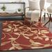 Vancleave 7'10" Round Traditional Tan/Dark Brown/Burgundy/Light Beige/Mustard/Olive/Peach Area Rug - Hauteloom