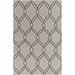 Amberg 5' x 7'6" Transitional Flat Weave Moroccan Trellis Wool Charcoal/Light Gray/Light Slate Area Rug - Hauteloom