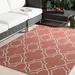 Wales 2'5" x 7'10" Cottage Rust/Light Beige/Brick Red/Rust/Beige Outdoor Runner - Hauteloom