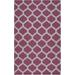 Tony 8' x 11' Transitional Flat Weave Moroccan Trellis Wool Burgundy/Gray Area Rug - Hauteloom