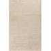 Plummer 3'3" x 5'3" Solid & Border Handmade Solid Stripes Beige Area Rug - Hauteloom